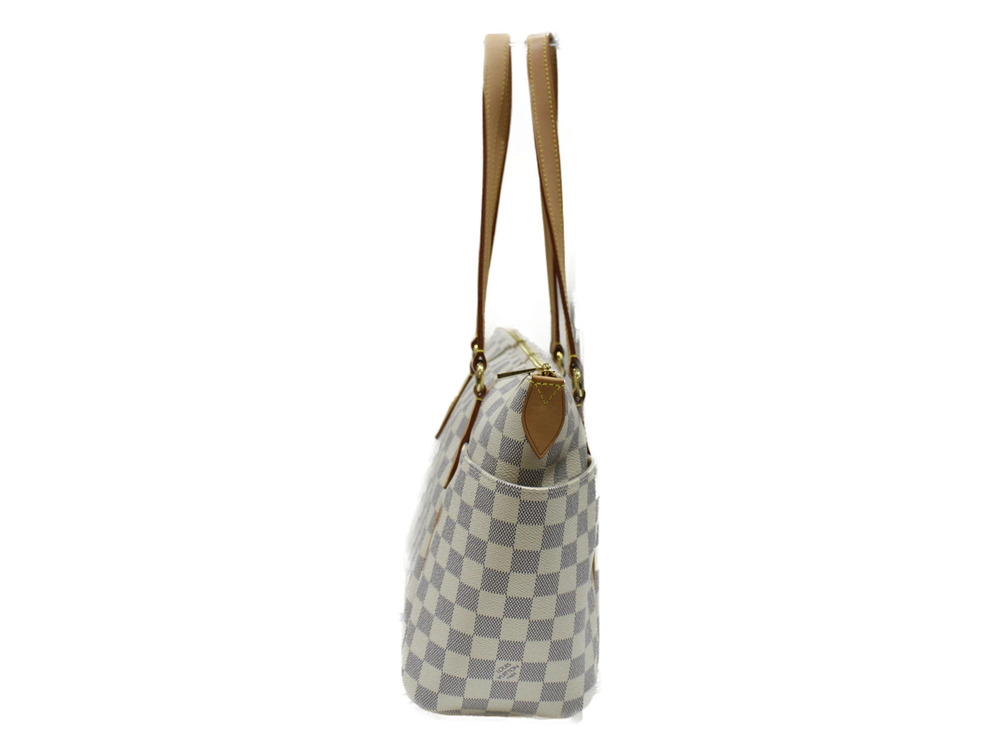 Louis Vuitton Totally White Bag Azur Tote Damier White